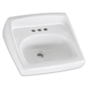 A0355012020 Lucerne Wall Hung Bathroom Sink - White A0355012020 Lucerne Wall Hung Bathroom Sink - White