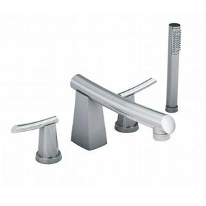 A7010901002 Green Tea Deck Mount With Handshower Tub Faucet - Polished Chrome A7010901002 Green Tea Deck Mount With Handshower Tub Faucet - Polished Chrome