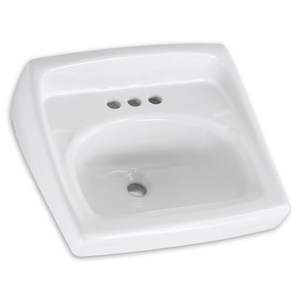 A0356015020 Lucerne Wall Hung Bathroom Sink - White A0356015020 Lucerne Wall Hung Bathroom Sink - White