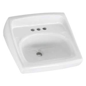 A0356921020 Lucerne Wall Hung Bathroom Sink - White A0356921020 Lucerne Wall Hung Bathroom Sink - White