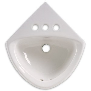 A0451021020 Corner Minette Wall Hung Bathroom Sink - White A0451021020 Corner Minette Wall Hung Bathroom Sink - White
