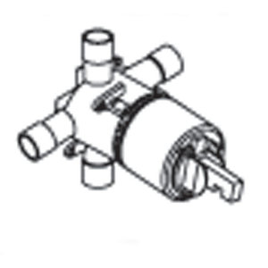 AR120 Pressure Balanced Tub & Shower Valve Rough In Valve - Rough Brass AR120 Pressure Balanced Tub & Shower Valve Rough In Valve - Rough Brass