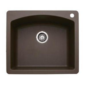 B440208 Diamond White/Color Single Bowl Kitchen Sink - Cafe Brown B440208 Diamond White/Color Single Bowl Kitchen Sink - Cafe Brown