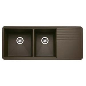 B440399 Precis White/Color Undermount - Double Bowl Kitchen Sink - Cafe Brown B440399 Precis White/Color Undermount - Double Bowl Kitchen Sink - Cafe Brown