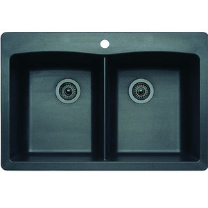 B440220 Diamond White/Color Double Bowl Kitchen Sink - Anthracite B440220 Diamond White/Color Double Bowl Kitchen Sink - Anthracite