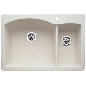 B440201 Diamond White/Color Double Bowl Kitchen Sink - Biscuit B440201 Diamond White/Color Double Bowl Kitchen Sink - Biscuit