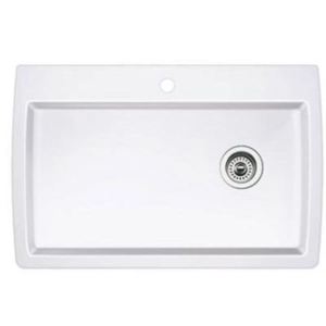B440195 Diamond White/Color Single Bowl Kitchen Sink - White B440195 Diamond White/Color Single Bowl Kitchen Sink - White