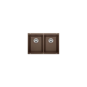 B516323 Precis White/Color Undermount - Double Bowl Kitchen Sink - Cafe Brown B516323 Precis White/Color Undermount - Double Bowl Kitchen Sink - Cafe Brown