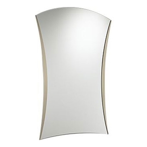 D69980BN RSVP Unique Shape Mirror - Brilliance Brushed Nickel D69980BN RSVP Unique Shape Mirror - Brilliance Brushed Nickel