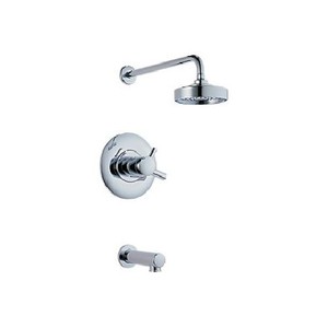 DT60420PC/DR60000UNBX Loki One Handle Tub & Shower Faucet - Polished Chrome DT60420PC/DR60000UNBX Loki One Handle Tub & Shower Faucet - Polished Chrome