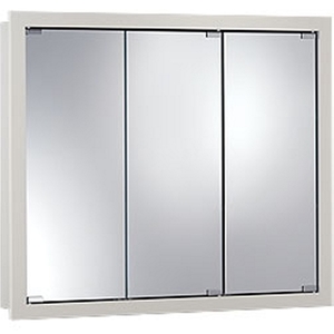 R740605 Framed Tri-view Medicine Cabinet - Classic White R740605 Framed Tri-view Medicine Cabinet - Classic White