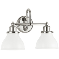 Bathroom Lighting (2 Bulbs) 16-1/4" Width Bathroom Lighting (2 Bulbs) 16-1/4" Width