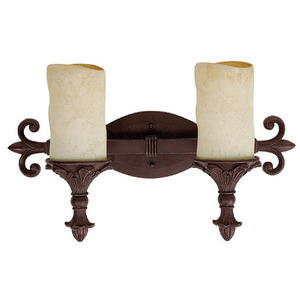 C1042MZ125 Mediterranean 2 Bulb Bathroom Lighting - Mediterranean Bronze C1042MZ125 Mediterranean 2 Bulb Bathroom Lighting - Mediterranean Bronze