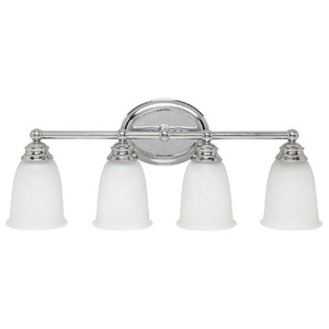 C1084CH132 4 or More Bulb Bathroom Lighting - Chrome / Acid Wash C1084CH132 4 or More Bulb Bathroom Lighting - Chrome / Acid Wash