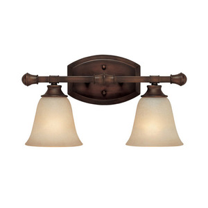 C1332BB287 Belmont 2 Bulb Bathroom Lighting - Burnished Bronze C1332BB287 Belmont 2 Bulb Bathroom Lighting - Burnished Bronze