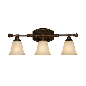 C1333BB287 Belmont 3 Bulb Bathroom Lighting - Burnished Bronze C1333BB287 Belmont 3 Bulb Bathroom Lighting - Burnished Bronze