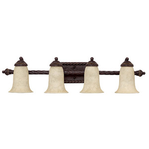 C1514WB269 Highlands 4 or More Bulb Bathroom Lighting - Weather Brown C1514WB269 Highlands 4 or More Bulb Bathroom Lighting - Weather Brown