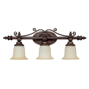 C1703BB291 Avery 3 Bulb Bathroom Lighting - Burnished Bronze C1703BB291 Avery 3 Bulb Bathroom Lighting - Burnished Bronze
