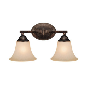 C1752RT107 Towne & Country 2 Bulb Bathroom Lighting - Rustic C1752RT107 Towne & Country 2 Bulb Bathroom Lighting - Rustic