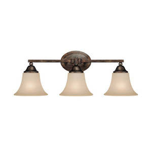 C1753RT107 Towne & Country 3 Bulb Bathroom Lighting - Rustic C1753RT107 Towne & Country 3 Bulb Bathroom Lighting - Rustic