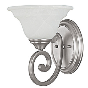 C1781MN222 Chandler 1 Bulb Wall Sconce - Matte Nickel C1781MN222 Chandler 1 Bulb Wall Sconce - Matte Nickel