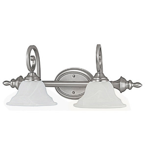 C1802MN222 Chandler 2 Bulb Bathroom Lighting - Matte Nickel C1802MN222 Chandler 2 Bulb Bathroom Lighting - Matte Nickel