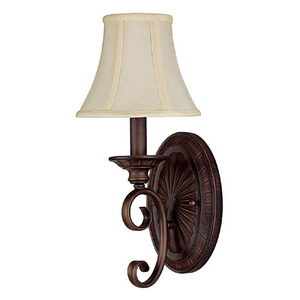 C1842MZ434 Hammond 1 Bulb Wall Sconce - Mediterranean Bronze C1842MZ434 Hammond 1 Bulb Wall Sconce - Mediterranean Bronze