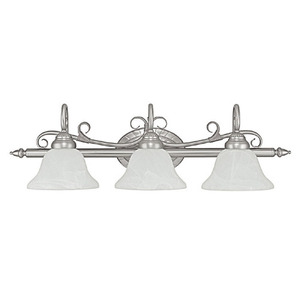 C1853MN225 Hammond 3 Bulb Bathroom Lighting - Matte Nickel C1853MN225 Hammond 3 Bulb Bathroom Lighting - Matte Nickel