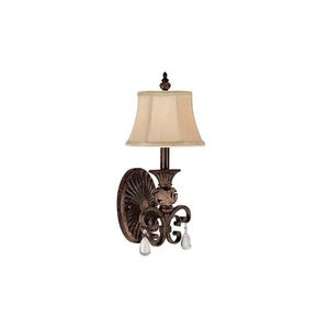 C1876CB436CR Manchester 1 Bulb Wall Sconce - Chesterfield Brown C1876CB436CR Manchester 1 Bulb Wall Sconce - Chesterfield Brown