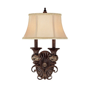 C1877CB437 Manchester Multi Bulb Wall Sconce - Chesterfield Brown C1877CB437 Manchester Multi Bulb Wall Sconce - Chesterfield Brown