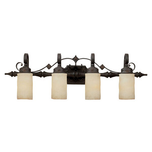 C1904RI125 River Crest 4 or More Bulb Bathroom Lighting - Rustic Iron C1904RI125 River Crest 4 or More Bulb Bathroom Lighting - Rustic Iron