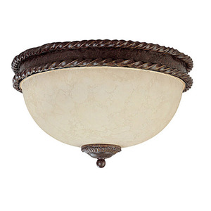 C2195WB Highlands Flush Mount Ceiling Light - Weather Brown C2195WB Highlands Flush Mount Ceiling Light - Weather Brown