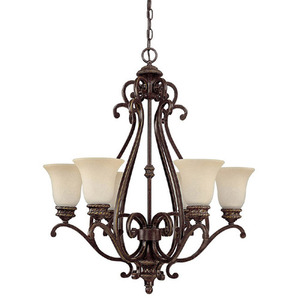 C3016WB252 Chatham Mid Sized Chandelier Chandelier - Weather Brown C3016WB252 Chatham Mid Sized Chandelier Chandelier - Weather Brown