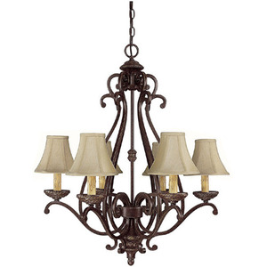C3017WB413 Chatham Mid Sized Chandelier Chandelier - Weather Brown C3017WB413 Chatham Mid Sized Chandelier Chandelier - Weather Brown