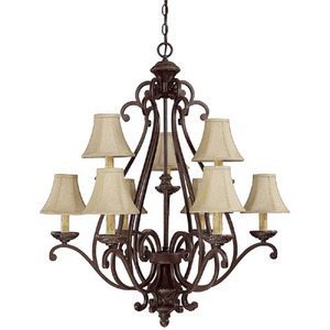 C3018WB413 Chatham Large Foyer Chandelier Chandelier - Weather Brown C3018WB413 Chatham Large Foyer Chandelier Chandelier - Weather Brown