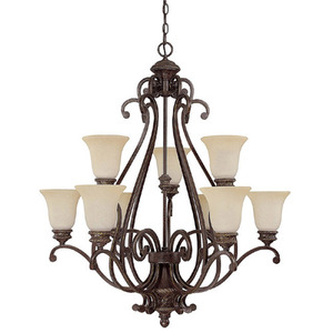 C3019WB252 Chatham Large Foyer Chandelier Chandelier - Weather Brown C3019WB252 Chatham Large Foyer Chandelier Chandelier - Weather Brown