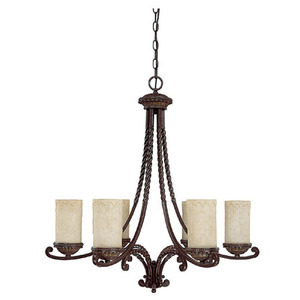 C3036WB261 Highlands Mid Sized Chandelier Chandelier - Weather Brown C3036WB261 Highlands Mid Sized Chandelier Chandelier - Weather Brown