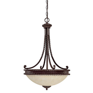 C3037WB Highlands Up Light Pendant Light - Weather Brown C3037WB Highlands Up Light Pendant Light - Weather Brown