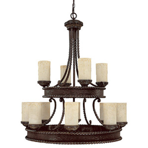 C3052WB261 Highlands Mid Sized Chandelier Chandelier - Weather Brown C3052WB261 Highlands Mid Sized Chandelier Chandelier - Weather Brown