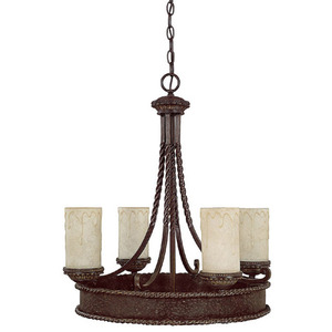 C3054WB261 Highlands Mini Chandelier - Weather Brown C3054WB261 Highlands Mini Chandelier - Weather Brown