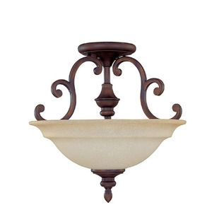 C3071BB Chandler Semi Flush Mount Ceiling Light - Burnished Bronze C3071BB Chandler Semi Flush Mount Ceiling Light - Burnished Bronze