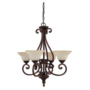 C3074BB292 Chandler Mini Chandelier - Burnished Bronze C3074BB292 Chandler Mini Chandelier - Burnished Bronze