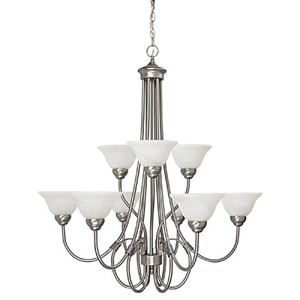 C3229MN220 Hometown Mid Sized Chandelier Chandelier - Matte Nickel C3229MN220 Hometown Mid Sized Chandelier Chandelier - Matte Nickel