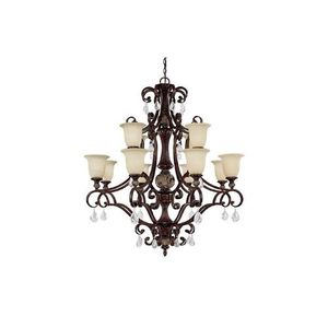 C3512CB294CR Manchester Large Foyer Chandelier Chandelier - Chesterfield Brown C3512CB294CR Manchester Large Foyer Chandelier Chandelier - Chesterfield Brown