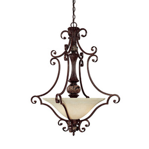 C3514CB Manchester Up Light Pendant Light - Chesterfield Brown C3514CB Manchester Up Light Pendant Light - Chesterfield Brown