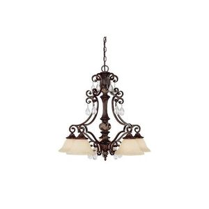 C3515CB245CR Manchester Mid Sized Chandelier Chandelier - Chesterfield Brown C3515CB245CR Manchester Mid Sized Chandelier Chandelier - Chesterfield Brown