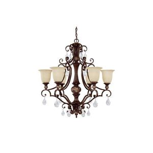C3516CB294CR Manchester Mid Sized Chandelier Chandelier - Chesterfield Brown C3516CB294CR Manchester Mid Sized Chandelier Chandelier - Chesterfield Brown