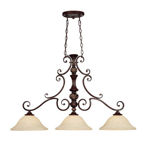 C3518CB Manchester Linear Pendant Pendant Light - Chesterfield Brown C3518CB Manchester Linear Pendant Pendant Light - Chesterfield Brown