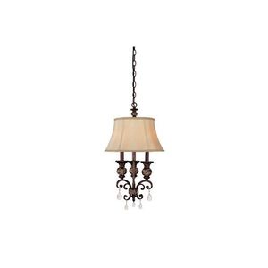 C3521CB441CR Manchester Down Light Pendant Light - Chesterfield Brown C3521CB441CR Manchester Down Light Pendant Light - Chesterfield Brown