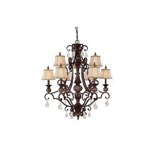 C3529CB440CR Manchester Mid Sized Chandelier Chandelier - Chesterfield Brown C3529CB440CR Manchester Mid Sized Chandelier Chandelier - Chesterfield Brown